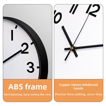 Kvarts seinakell – akutoitega, vaikne töö, numbriline kuvamine, metallist näidik, elutuppa