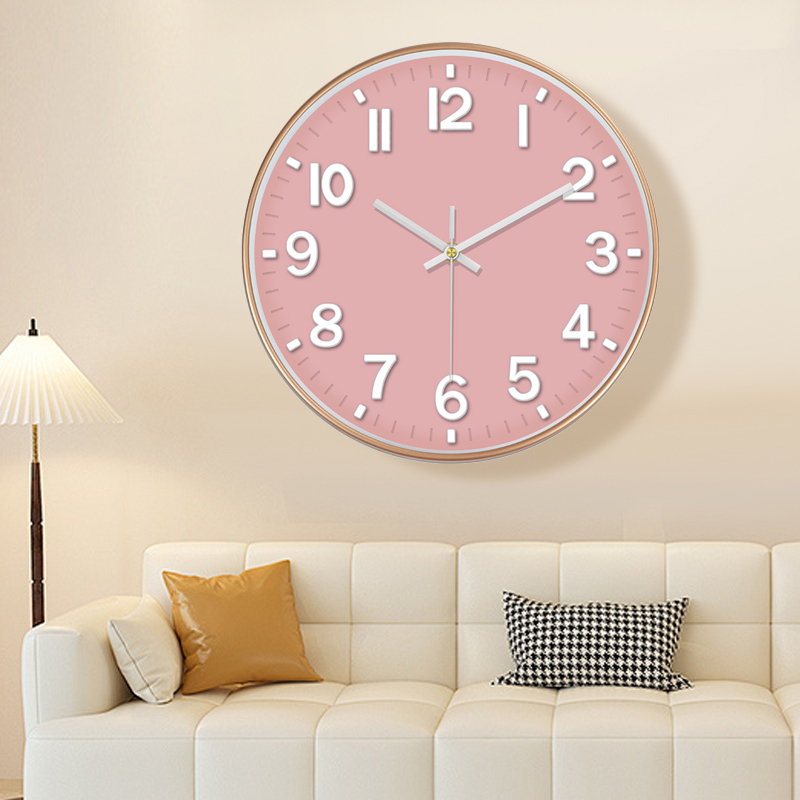 Kvarts seinakell – akutoitega, vaikne töö, numbriline kuvamine, metallist näidik, elutuppa