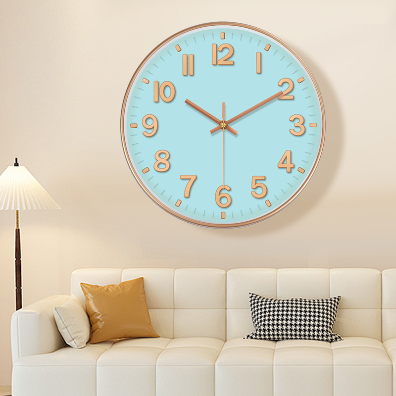 Kvarts seinakell – akutoitega, vaikne töö, numbriline kuvamine, metallist näidik, elutuppa