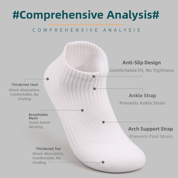 Vīriešu sporta potīšu zeķes - pret smaku, elpojošas, uzsūc sviedrus, piemērotas basketbolam un skrējienam, visiem sezonām