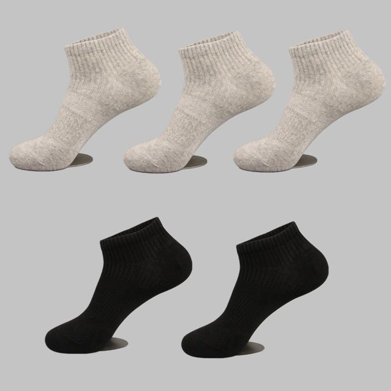 Vīriešu sporta potīšu zeķes - pret smaku, elpojošas, uzsūc sviedrus, piemērotas basketbolam un skrējienam, visiem sezonām