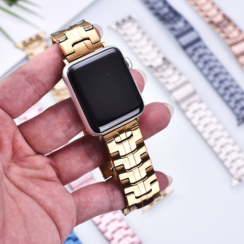 Ατσάλινο λουράκι ρολογιού, 22 mm πλάτος, αναδιπλούμενο κούμπωμα, συμβατό με Apple Watch και άλλα μοντέλα, κυκλοφόρησε το 2023