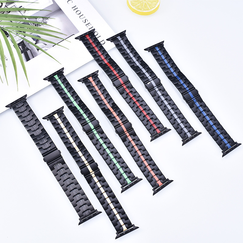 Ατσάλινο λουράκι ρολογιού, 22 mm πλάτος, αναδιπλούμενο κούμπωμα, συμβατό με Apple Watch και άλλα μοντέλα, κυκλοφόρησε το 2023