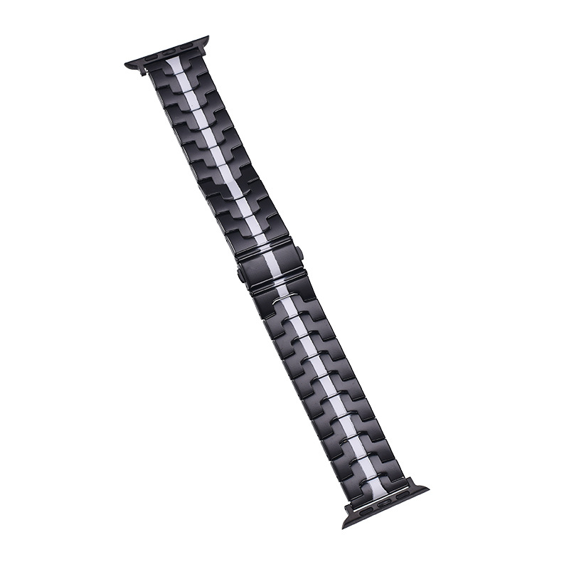 Ατσάλινο λουράκι ρολογιού, 22 mm πλάτος, αναδιπλούμενο κούμπωμα, συμβατό με Apple Watch και άλλα μοντέλα, κυκλοφόρησε το 2023