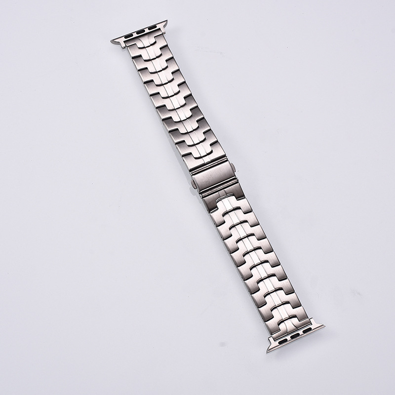 Ατσάλινο λουράκι ρολογιού, 22 mm πλάτος, αναδιπλούμενο κούμπωμα, συμβατό με Apple Watch και άλλα μοντέλα, κυκλοφόρησε το 2023