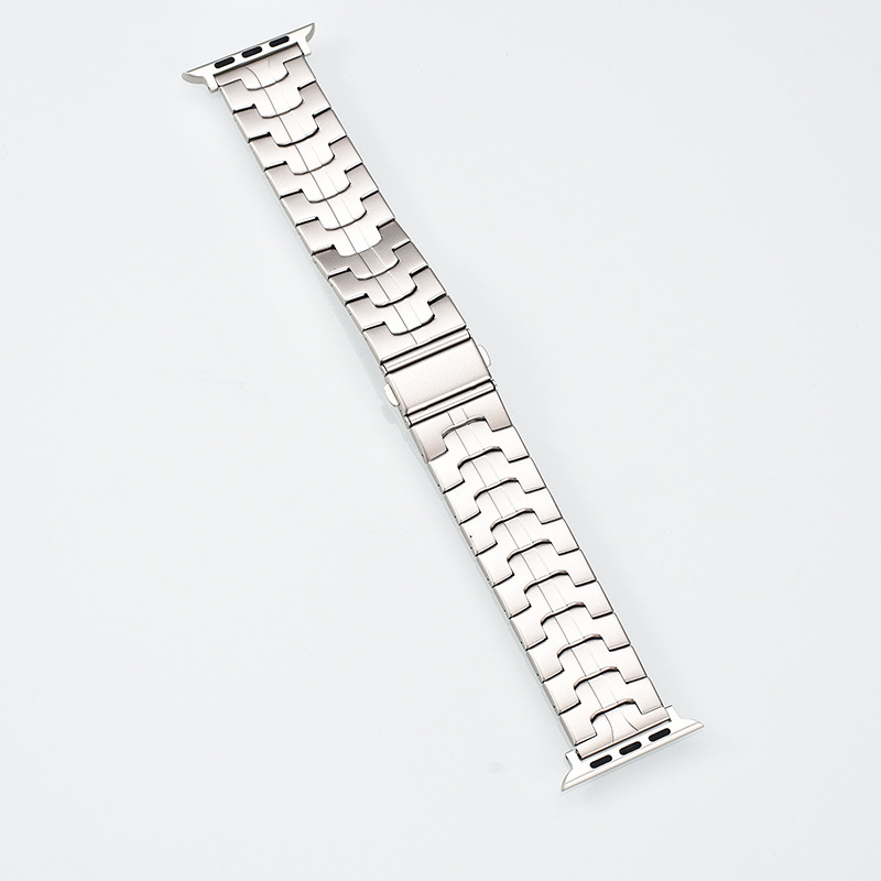 Ατσάλινο λουράκι ρολογιού, 22 mm πλάτος, αναδιπλούμενο κούμπωμα, συμβατό με Apple Watch και άλλα μοντέλα, κυκλοφόρησε το 2023