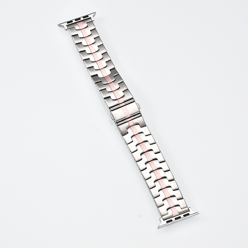 Ατσάλινο λουράκι ρολογιού, 22 mm πλάτος, αναδιπλούμενο κούμπωμα, συμβατό με Apple Watch και άλλα μοντέλα, κυκλοφόρησε το 2023