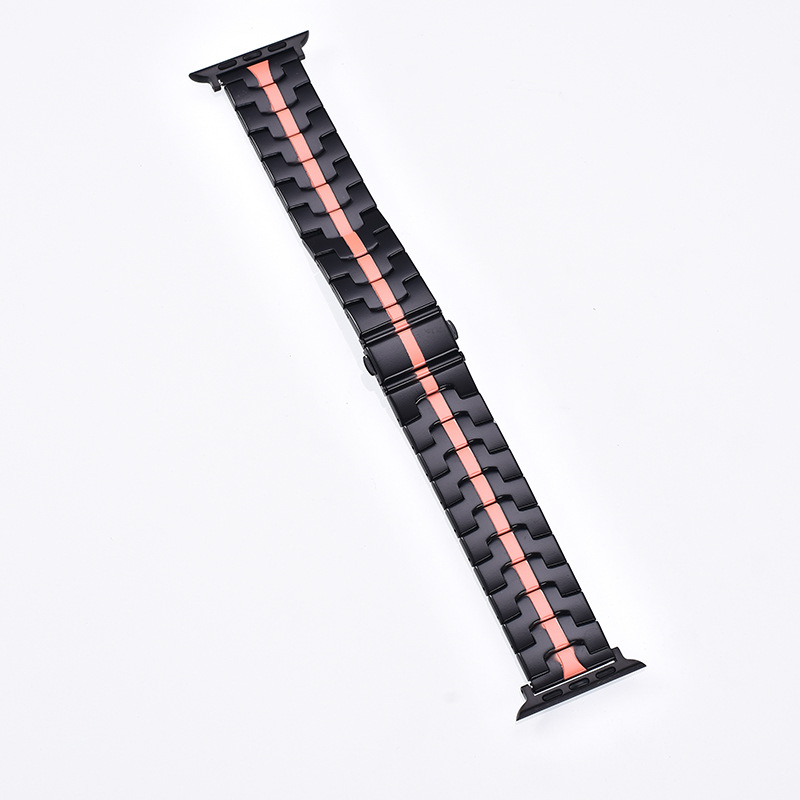 Ατσάλινο λουράκι ρολογιού, 22 mm πλάτος, αναδιπλούμενο κούμπωμα, συμβατό με Apple Watch και άλλα μοντέλα, κυκλοφόρησε το 2023