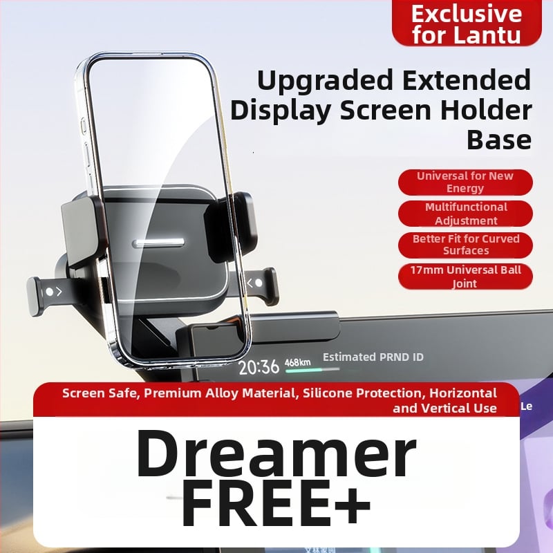 Auto telefonihoidik keskekraani jaoks – universaalne, Snap-on paigaldus, ühe kliki lukustus, horisontaalne ja vertikaalne asend, kohandamine saadaval