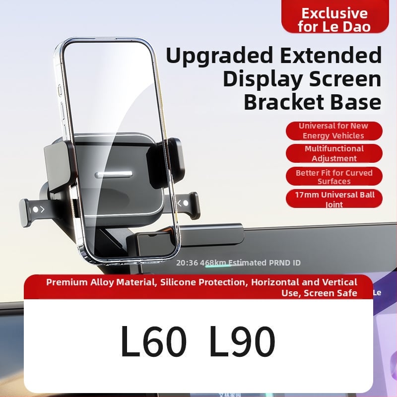 Auto telefonihoidik keskekraani jaoks – universaalne, Snap-on paigaldus, ühe kliki lukustus, horisontaalne ja vertikaalne asend, kohandamine saadaval