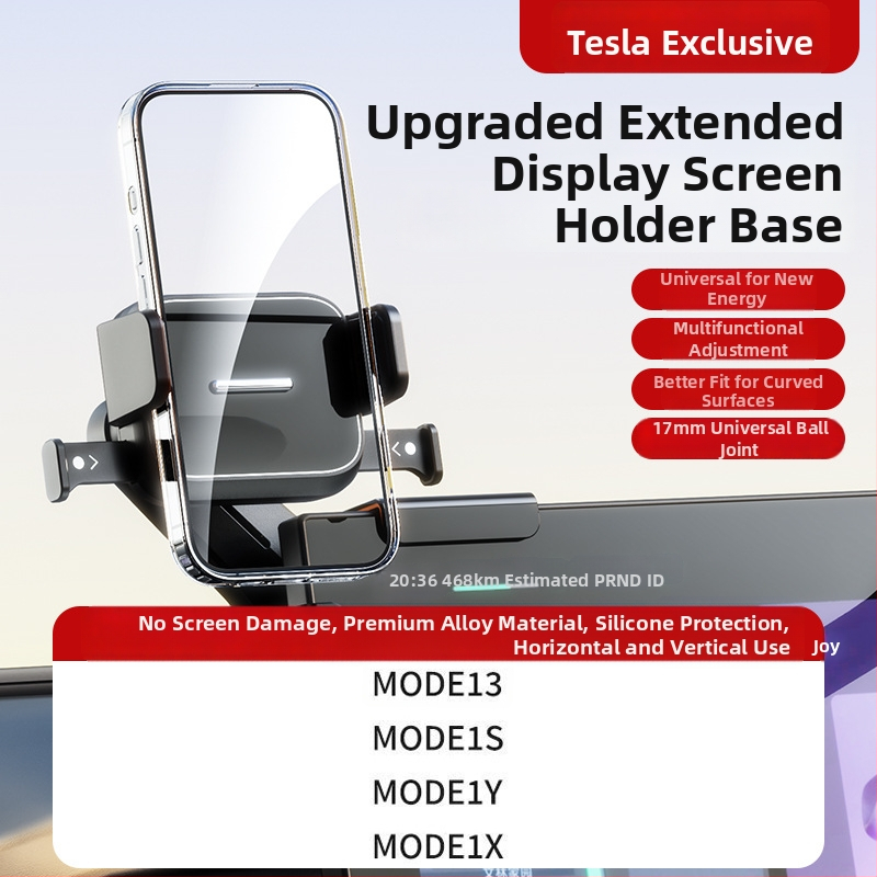 Auto telefonihoidik keskekraani jaoks – universaalne, Snap-on paigaldus, ühe kliki lukustus, horisontaalne ja vertikaalne asend, kohandamine saadaval