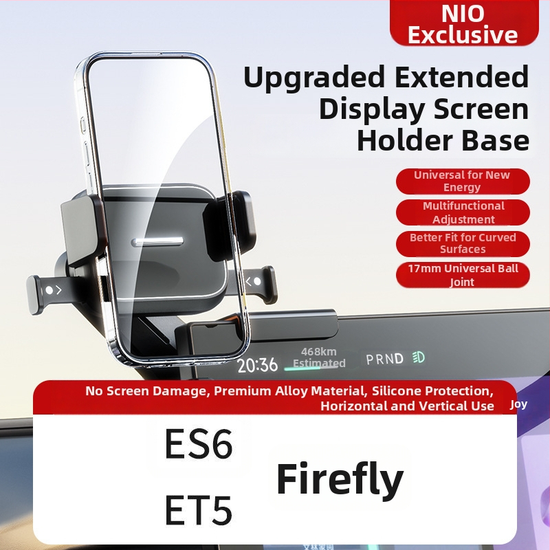 Auto telefonihoidik keskekraani jaoks – universaalne, Snap-on paigaldus, ühe kliki lukustus, horisontaalne ja vertikaalne asend, kohandamine saadaval