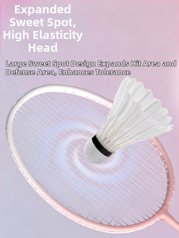 Badminton set raketa (2 rakete), lagani okvir od aluminijskog legura, težina 95–100 g, direktan udarac, za početnike i juniore
