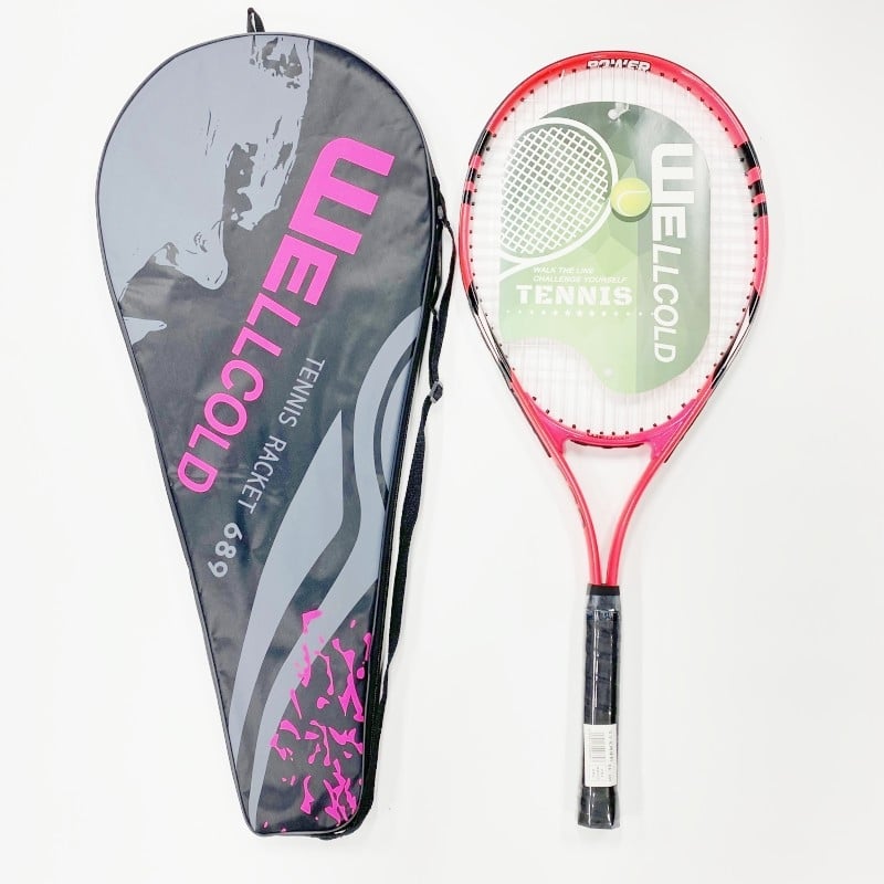 Welker set teniskih reketa za početnike – za djecu i tinejdžere, Ferroalloy okvir, najlonske žice, 95–100 g, ručka G5, vodoravni udarac