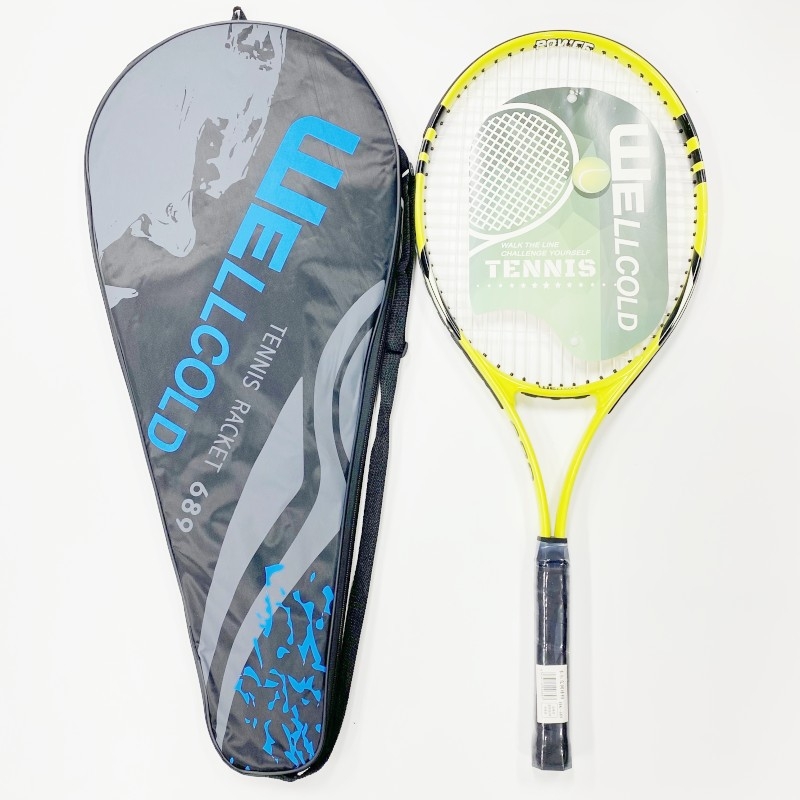 Welker set teniskih reketa za početnike – za djecu i tinejdžere, Ferroalloy okvir, najlonske žice, 95–100 g, ručka G5, vodoravni udarac