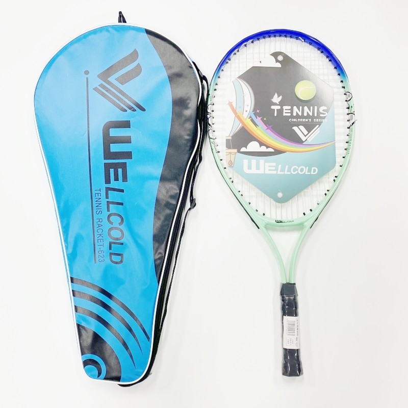 Welker set teniskih reketa za početnike – za djecu i tinejdžere, Ferroalloy okvir, najlonske žice, 95–100 g, ručka G5, vodoravni udarac