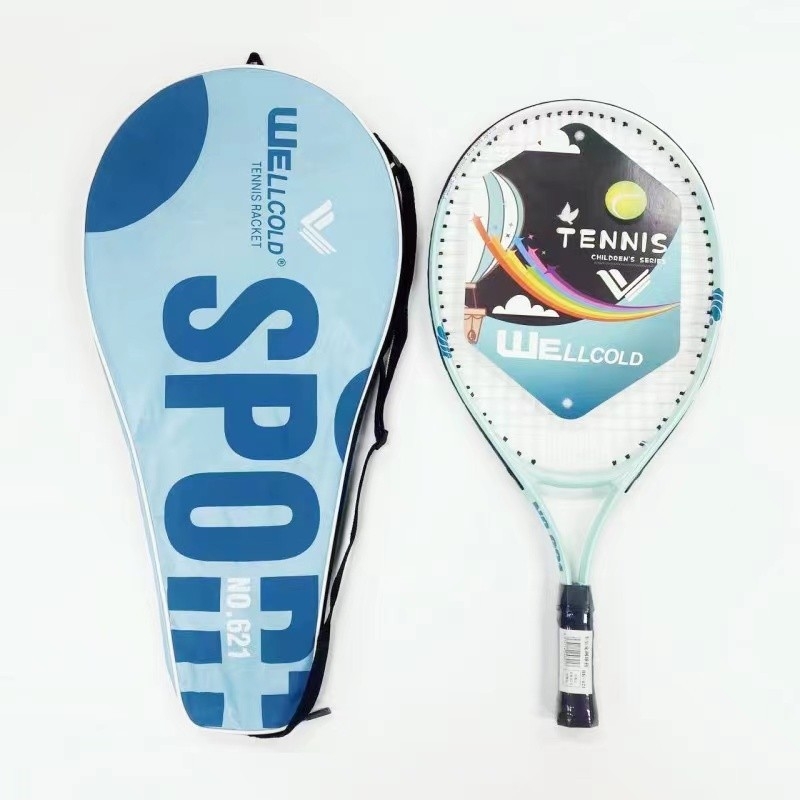 Welker set teniskih reketa za početnike – za djecu i tinejdžere, Ferroalloy okvir, najlonske žice, 95–100 g, ručka G5, vodoravni udarac
