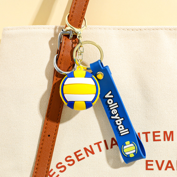 Silikonski privjesak za ključeve za košarku, serija Velika lopta, Unisex, dekoracija za ruksak i automobil