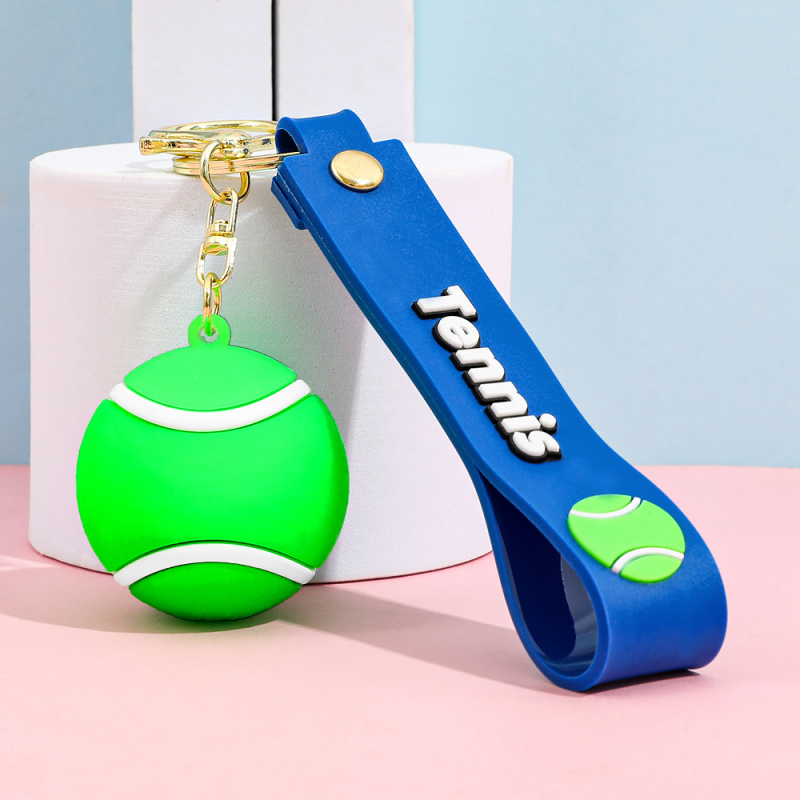 Silikonski privjesak za ključeve za košarku, serija Velika lopta, Unisex, dekoracija za ruksak i automobil