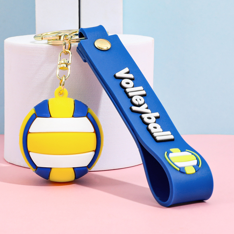 Silikonski privjesak za ključeve za košarku, serija Velika lopta, Unisex, dekoracija za ruksak i automobil