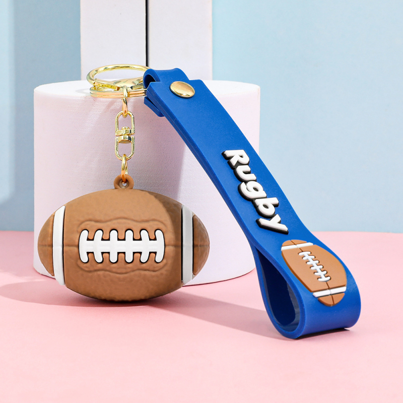 Silikonski privjesak za ključeve za košarku, serija Velika lopta, Unisex, dekoracija za ruksak i automobil