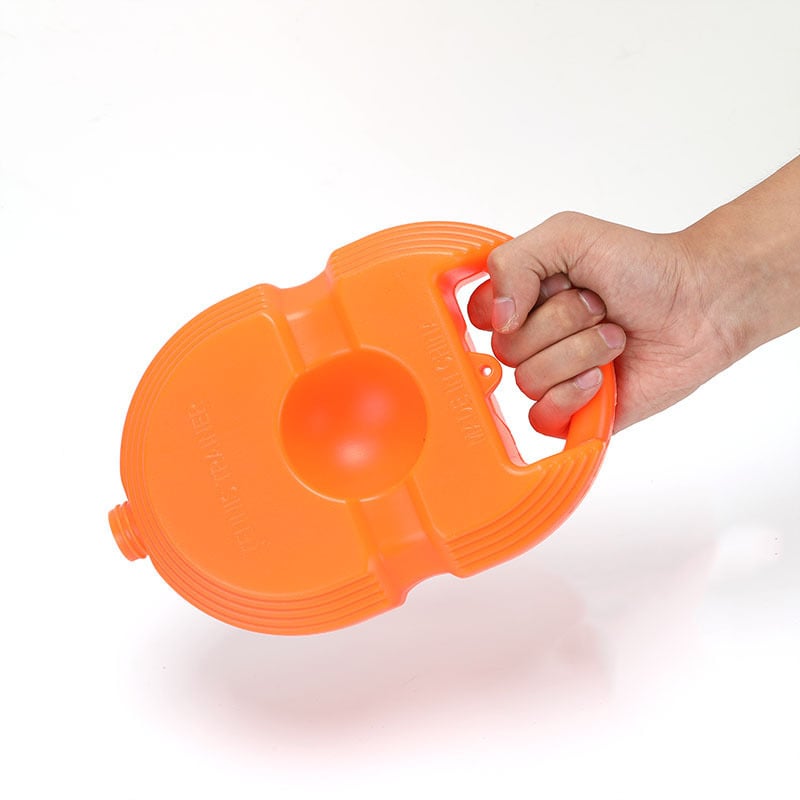 Plastikinis teniso treniruoklis su virve, skirtas vienam žaidėjui, automatinis atsispyrimas, aukštas elastingumas, fiksuotas pagrindas