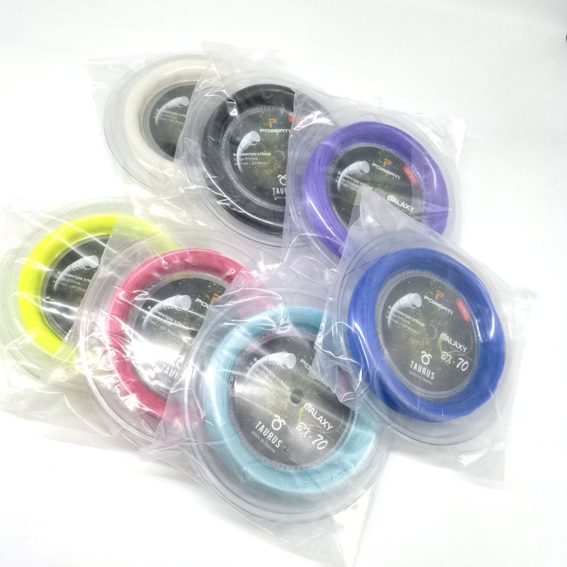 POWERTI badmintona raketes troses, daudzfilamenta neilons, piemēroti badmintonam un tenissam