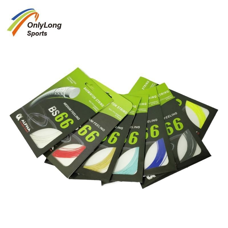 ALPHA BS66 nālona daudzšķiedru damils badmintonam, diametrs 0,66 mm, izcelsme Taivāna