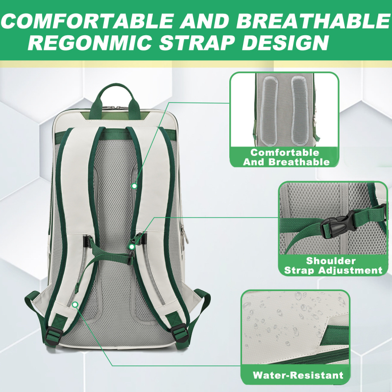 Badmintona/tenisa soma ar ūdensizturīgu kompozītmateriālu pieaugušajiem, daudzfunkcionāla raketes mugursoma