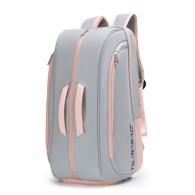 Badmintona/tenisa soma ar ūdensizturīgu kompozītmateriālu pieaugušajiem, daudzfunkcionāla raketes mugursoma