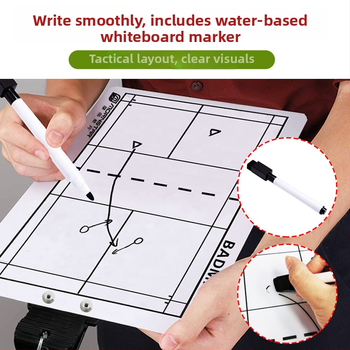 Mornstar taktiskā tāfele – materiāls AS, magnētiskā tāfele ar pildspalvu un gumiju priekš basketbola, futbola, tenisa, badminton un volejbola