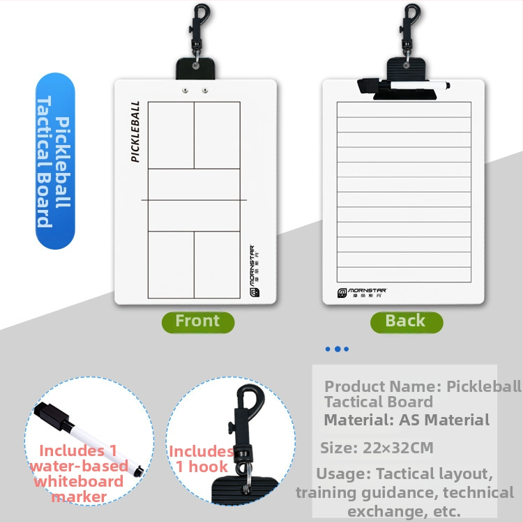 Mornstar taktiskā tāfele – materiāls AS, magnētiskā tāfele ar pildspalvu un gumiju priekš basketbola, futbola, tenisa, badminton un volejbola