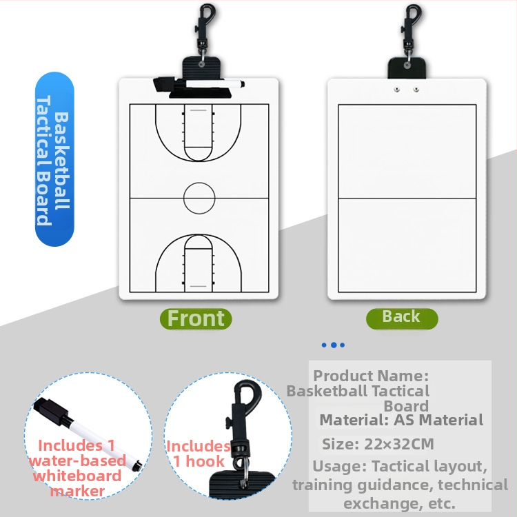 Mornstar taktiskā tāfele – materiāls AS, magnētiskā tāfele ar pildspalvu un gumiju priekš basketbola, futbola, tenisa, badminton un volejbola