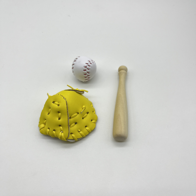 Kljucni lančić baseball s mini rukavicom za softball, PU koža