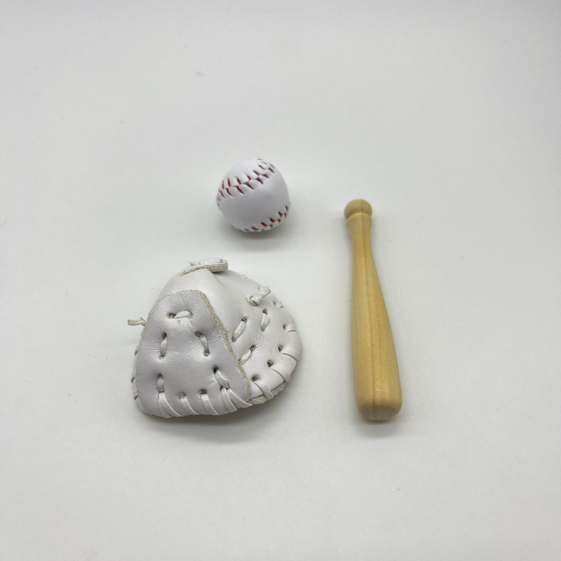 Kljucni lančić baseball s mini rukavicom za softball, PU koža