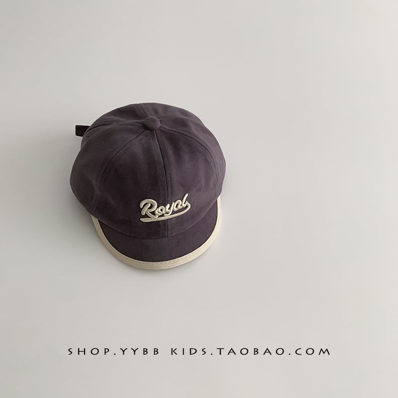 Bejbina kapa za jesen-zimu, vjetrootpornog Korejskog stila baseball kapa s kratkim obodom za djecu, unisex, s dizajnom s slovima