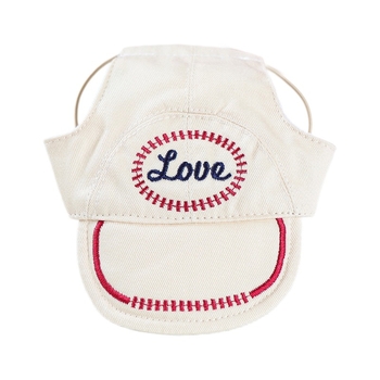 Shuangxiang poliesterio beisbolo skrybelė šunims ir katėms, saulės apsauga, raidžių raštas, siuvinėjimas, plokščias mezginys