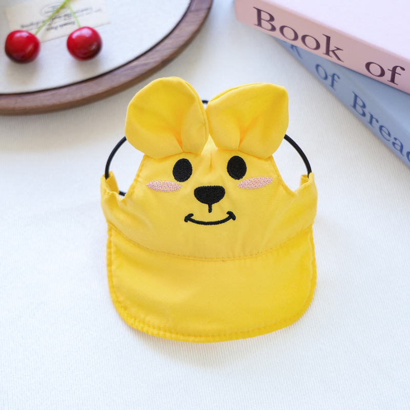 Shuangxiang poliesterio beisbolo skrybelė šunims ir katėms, saulės apsauga, raidžių raštas, siuvinėjimas, plokščias mezginys