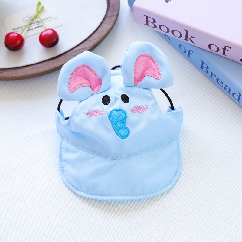 Shuangxiang poliesterio beisbolo skrybelė šunims ir katėms, saulės apsauga, raidžių raštas, siuvinėjimas, plokščias mezginys