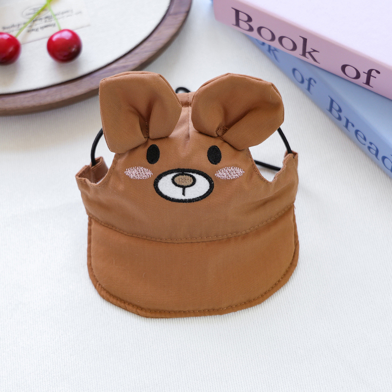 Shuangxiang poliesterio beisbolo skrybelė šunims ir katėms, saulės apsauga, raidžių raštas, siuvinėjimas, plokščias mezginys