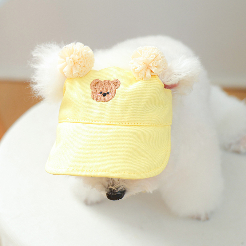 Shuangxiang poliesterio beisbolo skrybelė šunims ir katėms, saulės apsauga, raidžių raštas, siuvinėjimas, plokščias mezginys