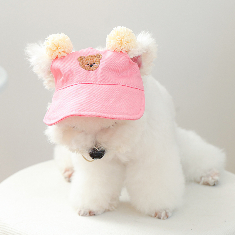 Shuangxiang poliesterio beisbolo skrybelė šunims ir katėms, saulės apsauga, raidžių raštas, siuvinėjimas, plokščias mezginys