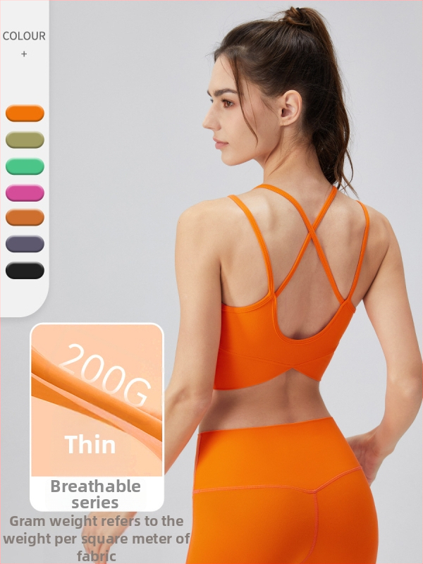Desire prozračan lagan grudnjak za jogu za žene – 3/4 kupa, srednji oblik čašice, fiksne dvostruke naramenice, sjajni završni sloj Nylon/Spandex