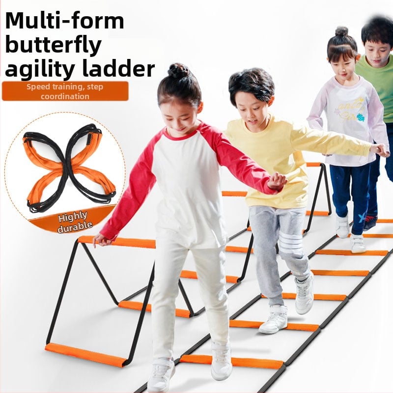 Treeningvahend: mitmekülgne kokkupandav agility ladder, terase konstruktsioon, sobiv jalgpallile, Roneng bränd