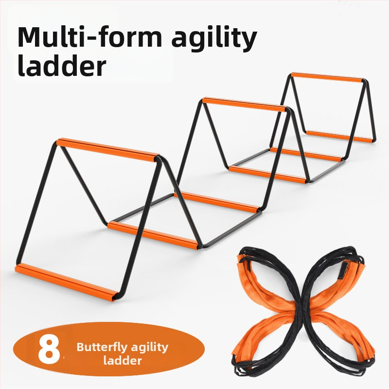 Treeningvahend: mitmekülgne kokkupandav agility ladder, terase konstruktsioon, sobiv jalgpallile, Roneng bränd