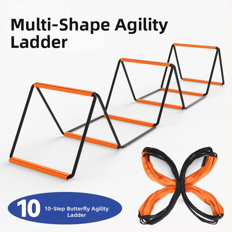 Treeningvahend: mitmekülgne kokkupandav agility ladder, terase konstruktsioon, sobiv jalgpallile, Roneng bränd