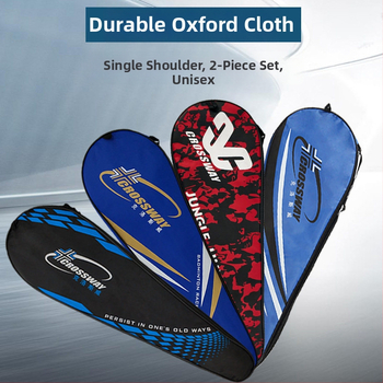 Clothway badminton soma 2 raketēm, ar vienu plecu siksnu, ūdensnecaurlaidīga un putekļu izturīga, Oxford audums