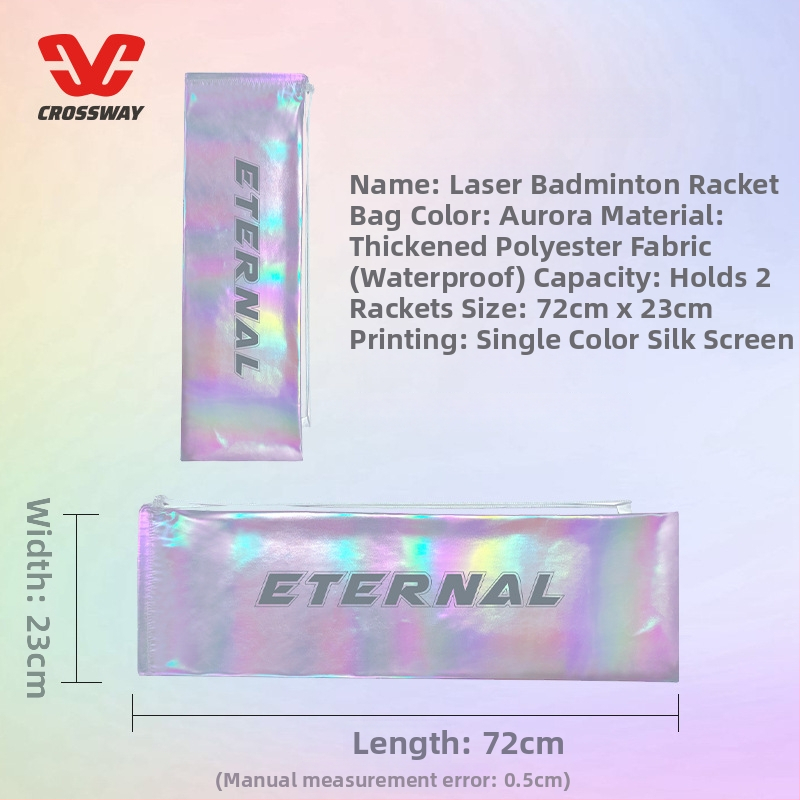 Clothway badminton soma 2 raketēm, ar vienu plecu siksnu, ūdensnecaurlaidīga un putekļu izturīga, Oxford audums