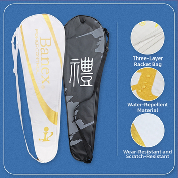 Badmintona nūju soma ar ūdensnecaurlaidīgu Oxford audumu, trīsslāņu stiprināta uzglabāšana, vienu plecu siksnas dizains, pielāgots logotips, zīmols Brother