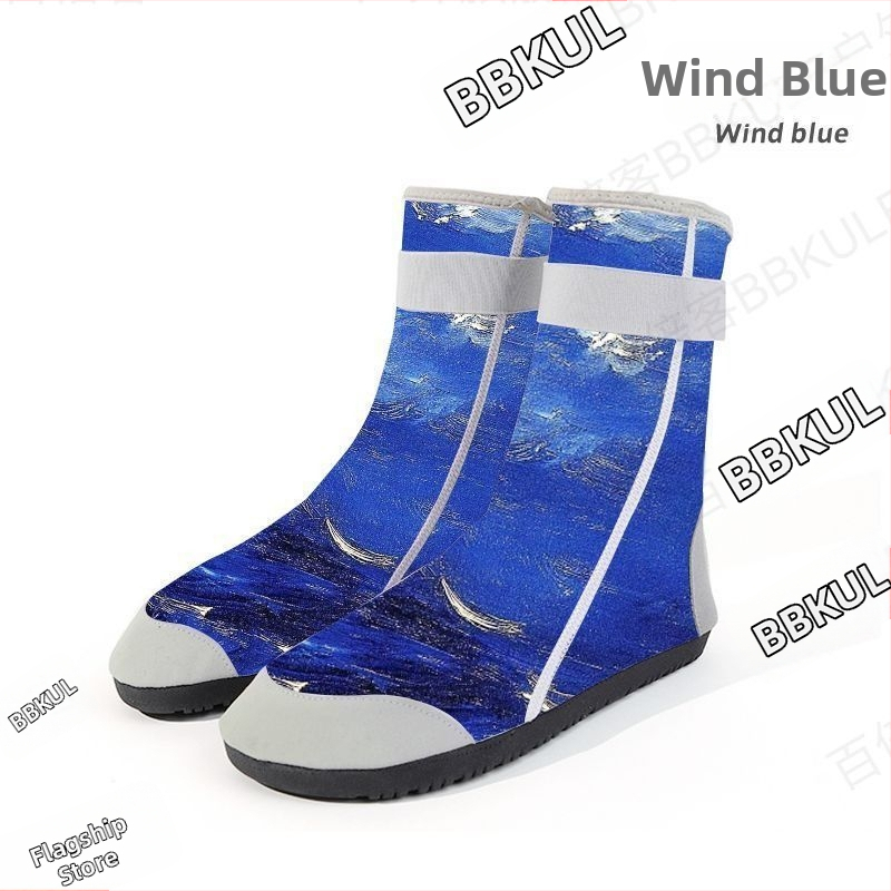 Vīriešu niršanas zeķes ar kamuflāžas rakstu, elastīgs audums, silti, pretnoslīdējošas